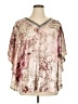 Catherines 100% Polyester Pink 3/4 Sleeve Blouse Size 1X - photo 1