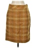 J.Crew 100% Wool Tweed Brown Wool Skirt Size 0 - photo 1