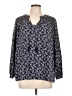 Old Navy 100% Rayon Blue 3/4 Sleeve Blouse Size L - photo 1