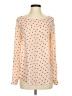 Ann Taylor LOFT 100% Polyester Polka Dots Tan Long Sleeve Blouse Size XS - photo 1
