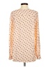 Ann Taylor LOFT 100% Polyester Polka Dots Tan Long Sleeve Blouse Size XS - photo 2