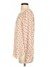 Ann Taylor LOFT 100% Polyester Polka Dots Tan Long Sleeve Blouse Size XS - photo 5
