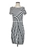 Escada Stripes Gray Casual Dress Size EU 36 / US 6 - photo 1