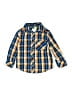 Mick Mack Ltd Plaid Blue Long Sleeve Button-Down Shirt Size 2T - photo 1