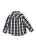Mick Mack Ltd Plaid Blue Long Sleeve Button-Down Shirt Size 2T - photo 2