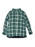 Gap Kids 100% Cotton Plaid Green Long Sleeve Button-Down Shirt Size 6 - 7 - photo 1