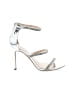 Bebe Silver Heels Size 7 1/2 - photo 1