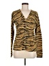 Assorted Brands Animal Print Gold Cardigan Size M - photo 1