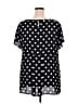 Torrid Polka Dots Black Short Sleeve Blouse Size 3X Plus (3) - photo 2