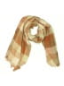 Rubi 100% Recycled Plastic Plaid Brown Tan Scarf One size - photo 1