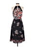 Ann Taylor LOFT 100% Polyester Paisley Black Casual Dress Size XS - photo 2