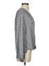Max Studio 100% Polyester Gray 3/4 Sleeve Blouse Size S - photo 4