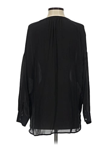 Vince. Long Sleeve Silk Top (view 2)
