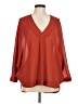 BLOUSE 100% Polyester Red 3/4 Sleeve Blouse Size M - photo 1
