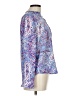 The Limited 100% Polyester Paisley Blue 3/4 Sleeve Blouse Size L (petite) - photo 4
