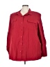 Karen Scott Red 3/4 Sleeve Button-Down Shirt Size 3X - photo 1