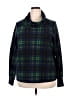 Torrid Plaid Blue Pullover Sweater Size 2X Plus (2) - photo 1