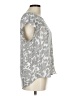 Adrienne Vittadini 100% Polyester Gray Short Sleeve Blouse Size L - photo 4