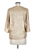 Shein 100% Polyester Metallic Gold 3/4 Sleeve Blouse Size M - photo 2