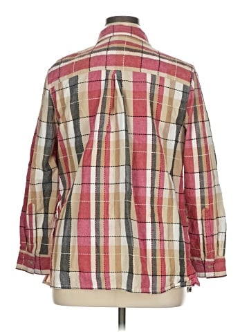 Liz & Me 3/4 Sleeve Button-Down Shirt (view 2)