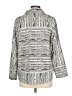 Escada 100% Cotton Silver 3/4 Sleeve Button-Down Shirt Size L - photo 2
