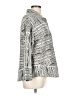 Escada 100% Cotton Silver 3/4 Sleeve Button-Down Shirt Size L - photo 4