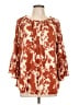 Dear Scarlett Orange 3/4 Sleeve Blouse Size L - photo 1