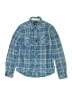 O'Neill 100% Polyester Plaid Blue Long Sleeve Button-Down Shirt Size M (kids) - photo 1