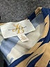 Julie Brown Chevron-herringbone Blue Casual Dress Size M - photo 7