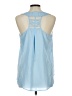 E&M Collection 100% Polyester Blue Sleeveless T-Shirt Size L - photo 2