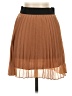 Papaya 100% Polyester Solid Brown Casual Skirt Size S - photo 1