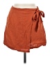 Shein Solid Orange Casual Skirt Size 6 - photo 1