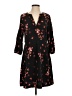 A New Day 100% Polyester Floral Black Casual Dress Size XS - photo 1