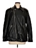 Missguided 100% Polyester Black Faux Leather Jacket Size 6 - photo 1