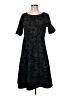 Lands' End Paisley Black Casual Dress Size M - photo 1