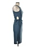 Planet Gold Blue Casual Dress Size M - photo 4