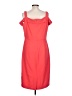 Beige by ECI Solid Red Cocktail Dress Size 10 (estimated) - photo 2
