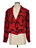 Assorted Brands 100% Polyester Print Red Blazer Size 2 - photo 1