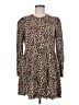 Zara Animal Print Brown Casual Dress Size M - photo 1