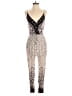 Storia Animal Print Ivory Jumpsuit Size S - photo 1