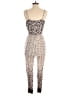 Storia Animal Print Ivory Jumpsuit Size S - photo 2