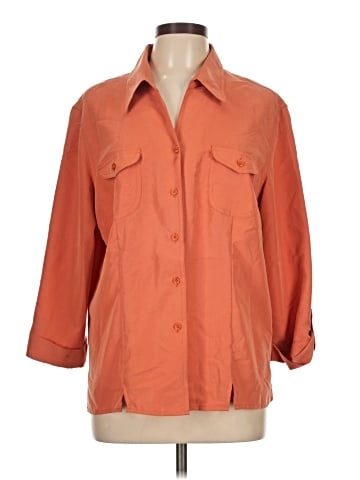 DressBarn 3/4 Sleeve Button-Down Shirt (view 1)