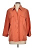 DressBarn Orange 3/4 Sleeve Button-Down Shirt Size L - photo 1