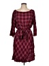 Gap Plaid Burgundy Casual Dress Size L - photo 1