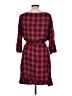 Gap Plaid Burgundy Casual Dress Size L - photo 2
