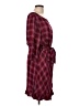 Gap Plaid Burgundy Casual Dress Size L - photo 4