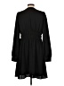 Express 100% Polyester Solid Black Casual Dress Size L - photo 2