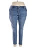 Ashley Stewart Solid Blue Jeans Size 22 plus short - photo 1