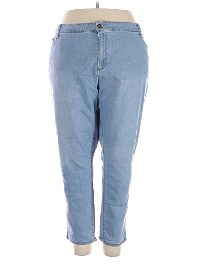 Pre-owned Woman Within Jeans In Blue