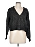 Sam Edelman Metallic Gray Cardigan Size L - photo 1